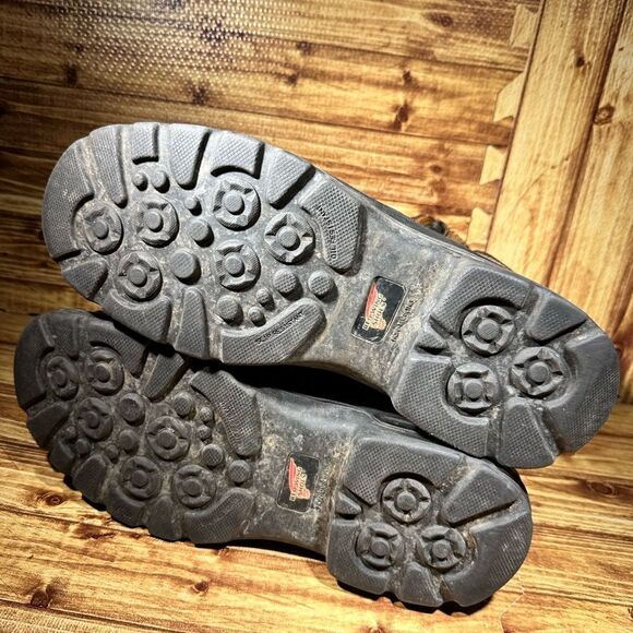 Red Wing Steel Toe Boots ASTM F 2413-05 Men’s Size 14 Brown Lace Up - Picture 4 of 6